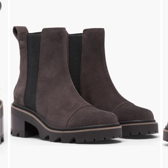 Sorel Shoes - Sorel Joan Now Chelsea Boot in Blackened brown suede